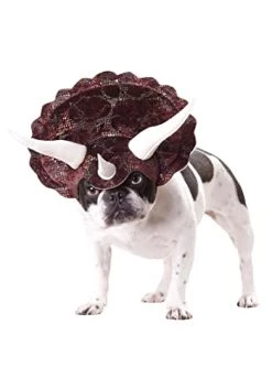 CALIFORNIA COSTUME COLLECTIONS Pet TRICERADOG Dog Costumes, Burgundy, S Neck 12 -14 Girth 16 -20 Back US