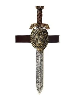 California Costumes Roman Sword With Gold Lion Sheath Costume Accessory