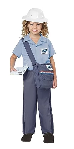 Toddler Postman Costume Blue 4 Toddler Postman Costume Blue - Image 2