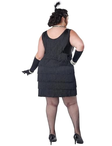 California Costumes Women's Fashion Flapper Plus Size Costume 7 California Costumes Women's Fashion Flapper Plus Size Costume - Image 5