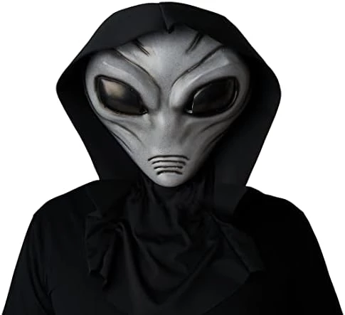 California Costumes Adult Light Up Grey Alien Mask Standard 5 California Costumes Adult Light Up Grey Alien Mask Standard - Image 3