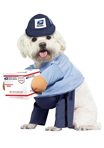 Dog Mail Carrier Costume USPS Medium 3 Dog Mail Carrier Costume USPS Medium