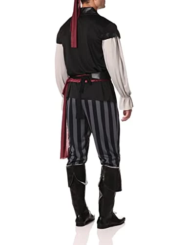 California Costumes Men's Plus Size Scallywag Pirate Adult Man Costume, Black/Gray 5 California Costumes Men's Plus Size Scallywag Pirate Adult Man Costume, Black/Gray - Image 3
