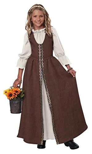 California Costumes Renaissance Faire Dress Girls' Costume (Brown) 3 California Costumes Renaissance Faire Dress Girls' Costume (Brown)