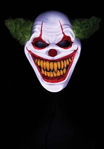 California Costumes Adult Ha Ha Homicidal Light Up Clown Mask Standard 4 California Costumes Adult Ha Ha Homicidal Light Up Clown Mask Standard - Image 2