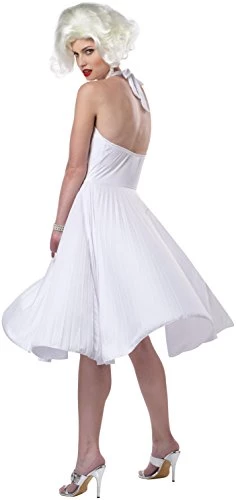 Marilyn Monroe Deluxe White Halter Dress Costume 4 Marilyn Monroe Deluxe White Halter Dress Costume - Image 2