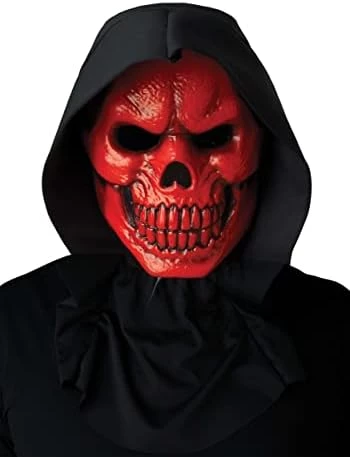 California Costumes Adult Red Skull Horror Halloween Mask 5 California Costumes Adult Red Skull Horror Halloween Mask - Image 3