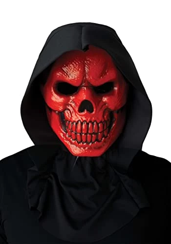 California Costumes Adult Red Skull Horror Halloween Mask 3 California Costumes Adult Red Skull Horror Halloween Mask