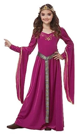 Medieval Princess Fuschia Child Costume