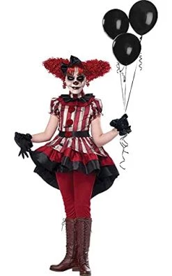 Wicked Clown Costume Girl's