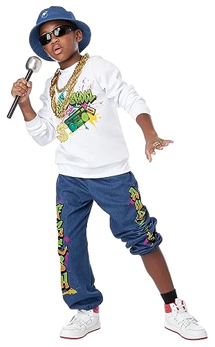 90's Hip Hop Kid Boys Halloween Costume 4 90's Hip Hop Kid Boys Halloween Costume - Image 2