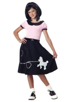 California Costumes 50's Hop With Poodle Skirt Child Costume, X-Small
