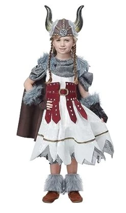 California Costumes Child Valorous Viking Girl