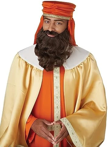 California Costumes Wise Man Brown Wig And Beard Standard 5 California Costumes Wise Man Brown Wig And Beard Standard - Image 3