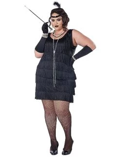 California Costumes Women's Fashion Flapper Plus Size Costume 10 California Costumes Women's Fashion Flapper Plus Size Costume -California Costume Collections Shop 41H2ypiuB0L