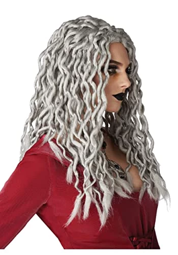 California Costumes Gray Crinkle Dreads Wig Standard 4 California Costumes Gray Crinkle Dreads Wig Standard - Image 2