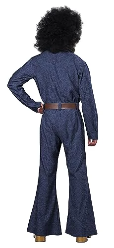 California Costumes Mens 70's Denim Jumpsuit/Adult 5 California Costumes Mens 70's Denim Jumpsuit/Adult - Image 3