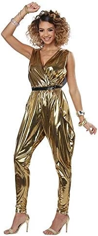 California Costumes Women's 70’S Glitz N Glamour - Adult Costume Adult Costume, Gold, Small 6 California Costumes Women's 70’S Glitz N Glamour - Adult Costume Adult Costume, Gold, Small - Image 4