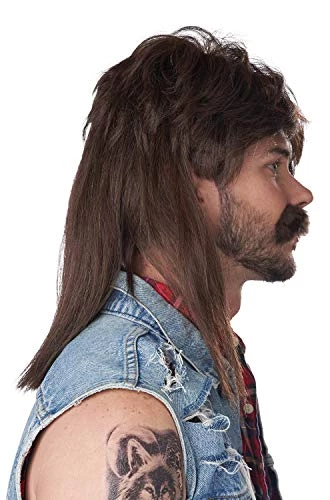 California Costumes The Lone Wolf Mullet Adult Wig, Standard 5 California Costumes The Lone Wolf Mullet Adult Wig, Standard - Image 3