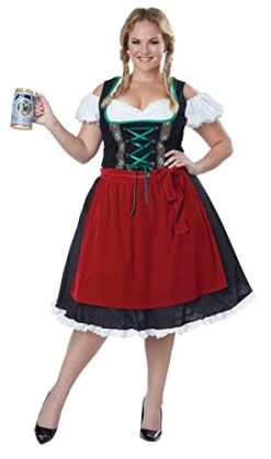Womens Plus Size Oktoberfest Fraulein Costume