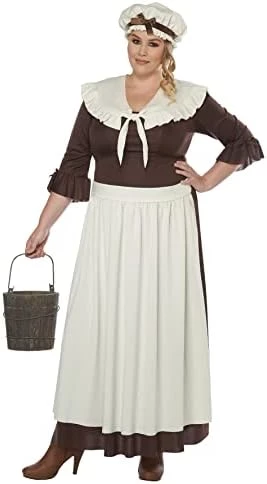 Colonial Village Woman Plus Size Costume 6 Colonial Village Woman Plus Size Costume - Image 4