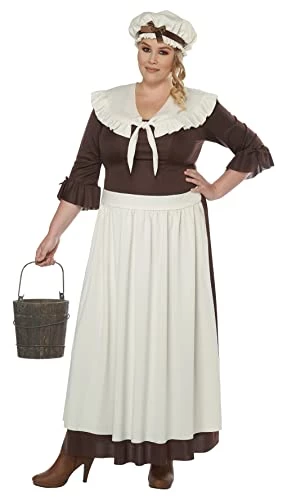 Colonial Village Woman Plus Size Costume 3 Colonial Village Woman Plus Size Costume