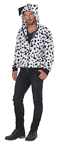 Men's Dalmatian Hoodie Costume 4 Men's Dalmatian Hoodie Costume - Image 2