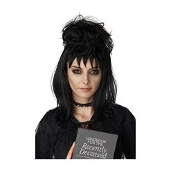 California Costumes Womens Beetle Girl Adult Beetlejuice Halloween Wig Black