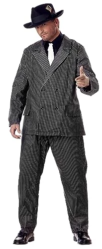 California Costumes Men's Plus Size-Gangster Costume