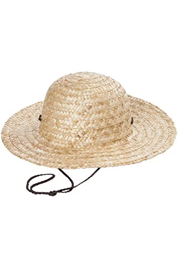 Small Straw Hat Costume Accessory 3 Small Straw Hat Costume Accessory
