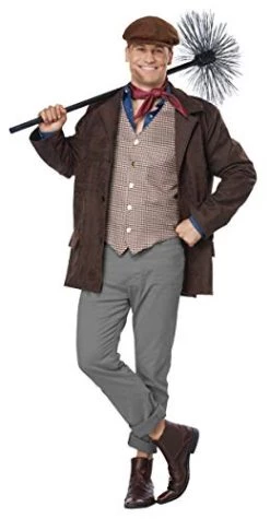California Costumes Men's Chimney Sweep - Adult Costume Adult Costume, Brown, Large/Extra Large