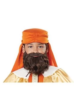 Boys Wise Man Brown Beard And Mustache Standard
