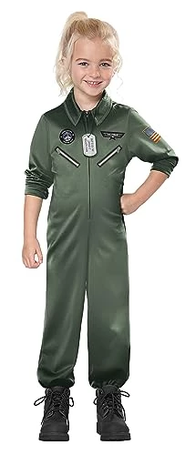 California Costumes Child Unisex Jr. Jet Pilot Toddler Costume Army Green, Td (3-4)
