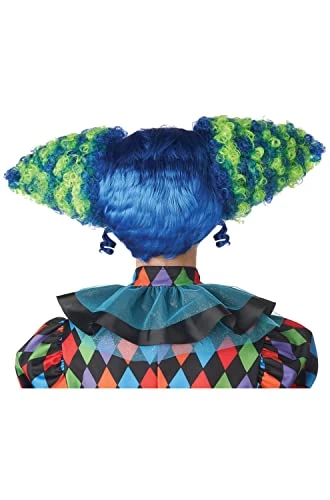 California Costumes, Funhouse Clown Wig, Blue/Green 4 California Costumes, Funhouse Clown Wig, Blue/Green - Image 2