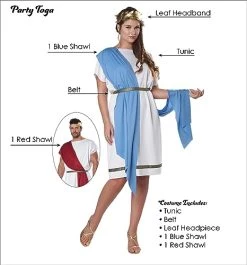 Adult Party Toga Costume -California Costume Collections Shop 41W9CeOpNL 1