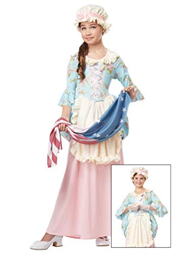 California Costumes, Colonial Lady/Betsy Ross, Girl's Costume 4 California Costumes, Colonial Lady/Betsy Ross, Girl's Costume - Image 2