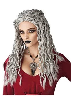 California Costumes Gray Crinkle Dreads Wig Standard