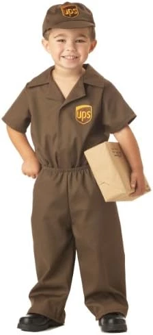 Little Boys' UPS Guy Costume Small (2-3) 5 Little Boys' UPS Guy Costume Small (2-3) - Image 3