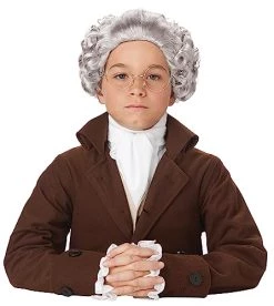California Costumes Child Colonial Man Wig Standard