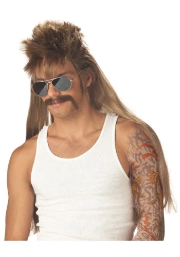 California Costumes Mississippi Mud Mullet & Mustache 3 California Costumes Mississippi Mud Mullet & Mustache