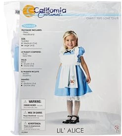 California Costumes Little Alice In Wonderland Toddler Costume -California Costume Collections Shop 41cVUuxtGHL
