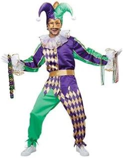 Men's Mardi Gras Jester Costume 5 Men's Mardi Gras Jester Costume -California Costume Collections Shop 41cd4NEYHbL. AC