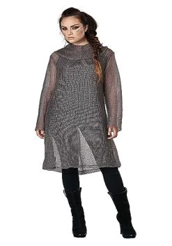 Adult Metallic Knit Chainmail Tunic & Cowl Costume -California Costume Collections Shop 41dpbWCOTwL