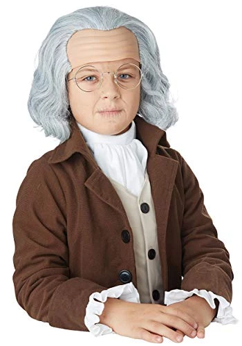 California Costumes Child Benjamin Franklin Wig - ST 4 California Costumes Child Benjamin Franklin Wig - ST - Image 2