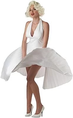 Marilyn Monroe Deluxe White Halter Dress Costume 15 Marilyn Monroe Deluxe White Halter Dress Costume -California Costume Collections Shop 41fDIc2YAuL. AC 1