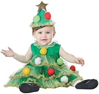 California Costumes Baby Girls' Lil' Christmas Tree 4 California Costumes Baby Girls' Lil' Christmas Tree - Image 2