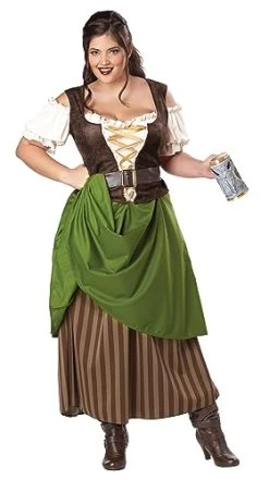 Plus Size Tavern Maiden Costume