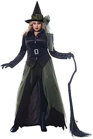 Women's Plus Size Gothic Witch Costume 5 Women's Plus Size Gothic Witch Costume - Image 3