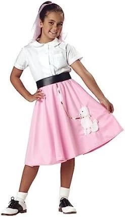 Kids Pink Poodle Skirt Costume -California Costume Collections Shop 41iupT1MRVL. AC