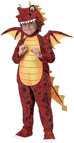 Toddler Fire Breathing Dragon Costume 3T 6 Toddler Fire Breathing Dragon Costume 3T - Image 4
